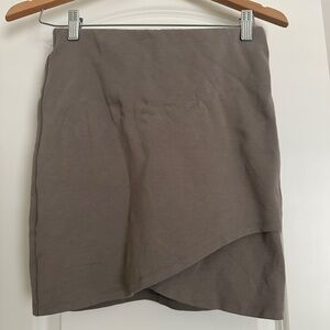 Talula Asymmetrical Skirt in Taupe